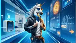 Health Tech Investment Advisory illustration showing founders securing funding and building investor trust.